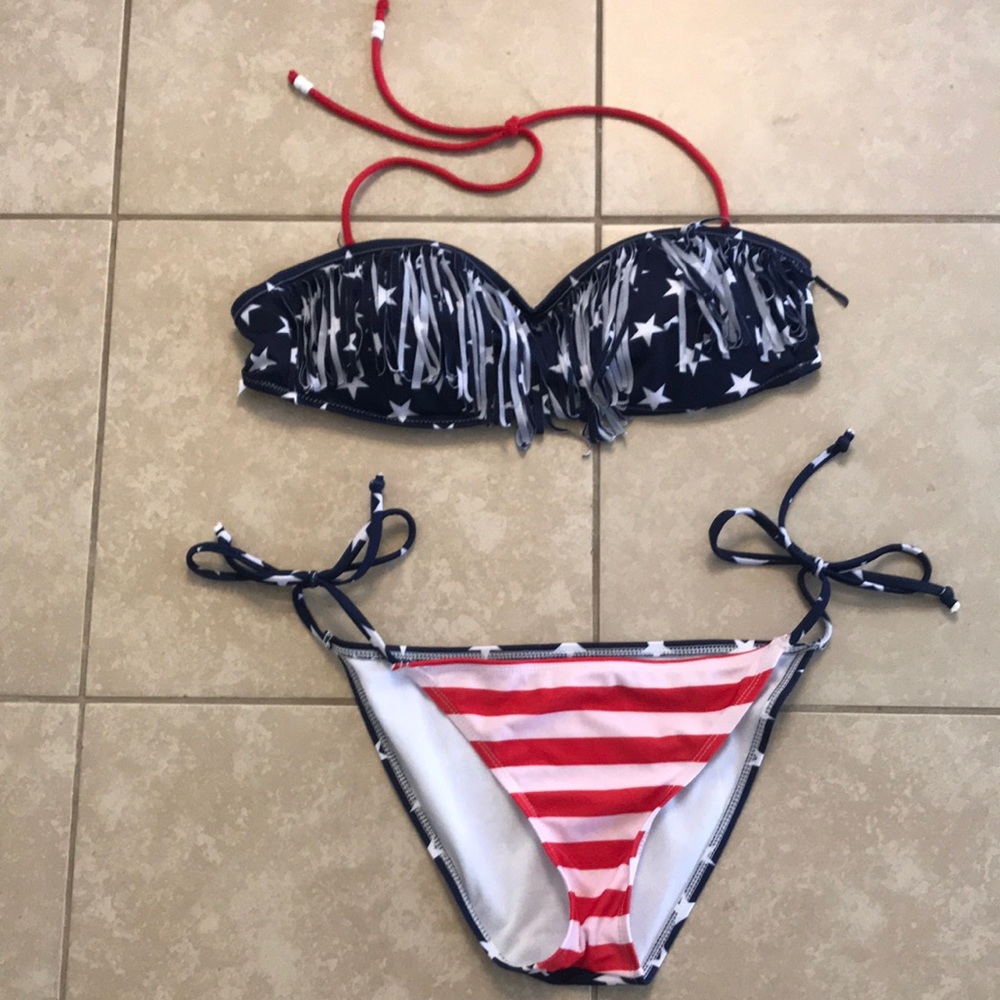 Two piece Flag, Stars and Stripes Bathing Suit 🇺🇸